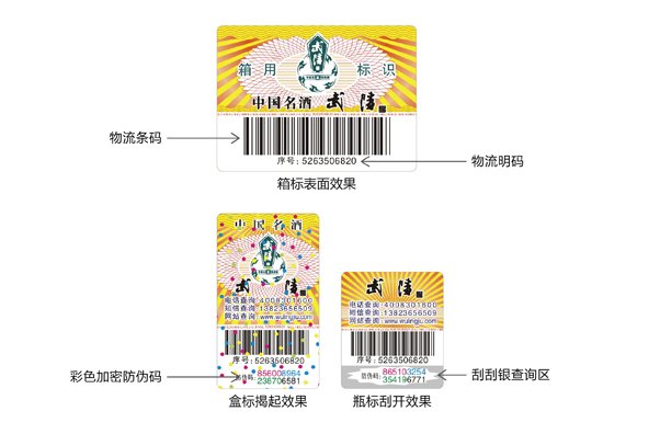 2010 款防伪标签图解